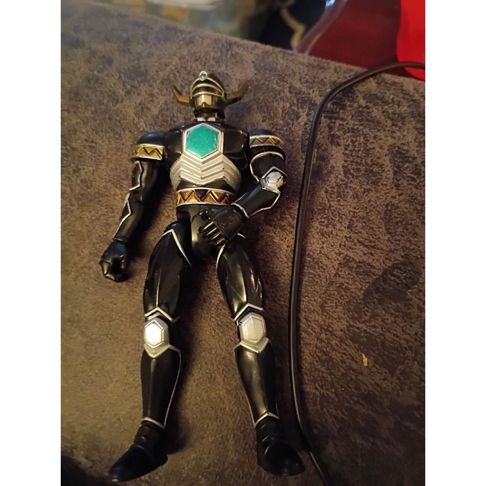 Bandai Power Rangers Lost Galaxy Magna Defender 5.5" Black 1998 Figure #1